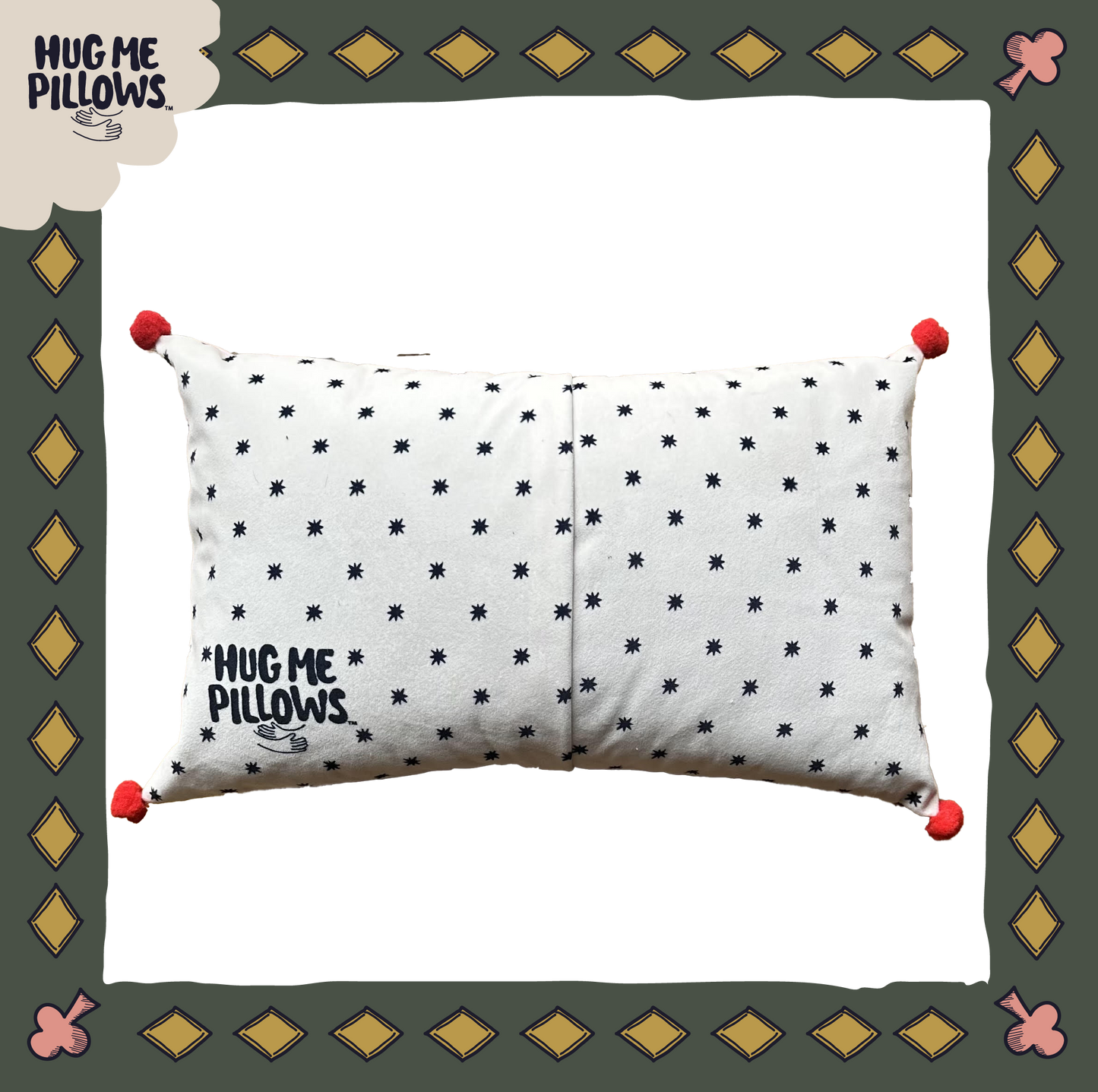 SERVICE CHARGE NOT INCLUDED pillowcase and insert.