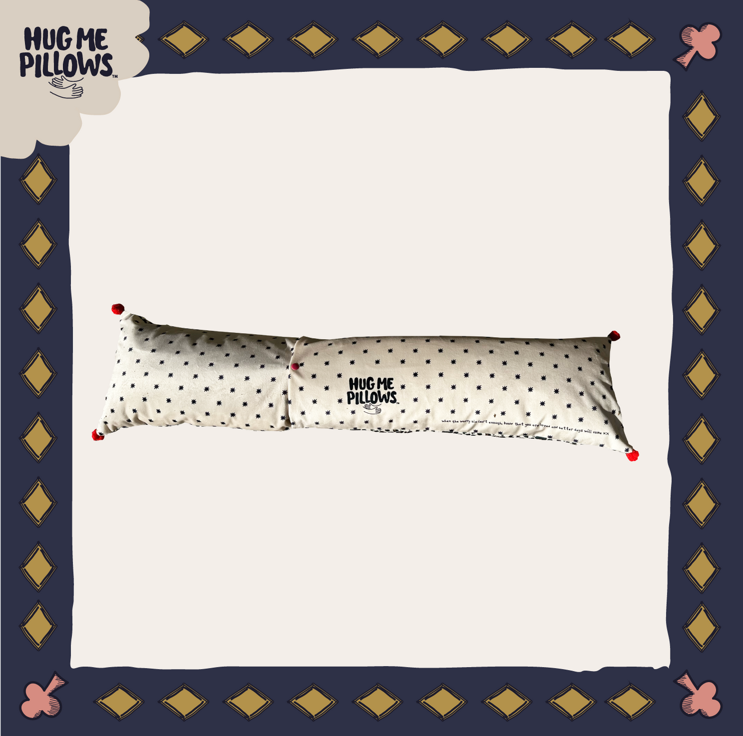 "Reserved for the Queen" BIG bolster pillow.