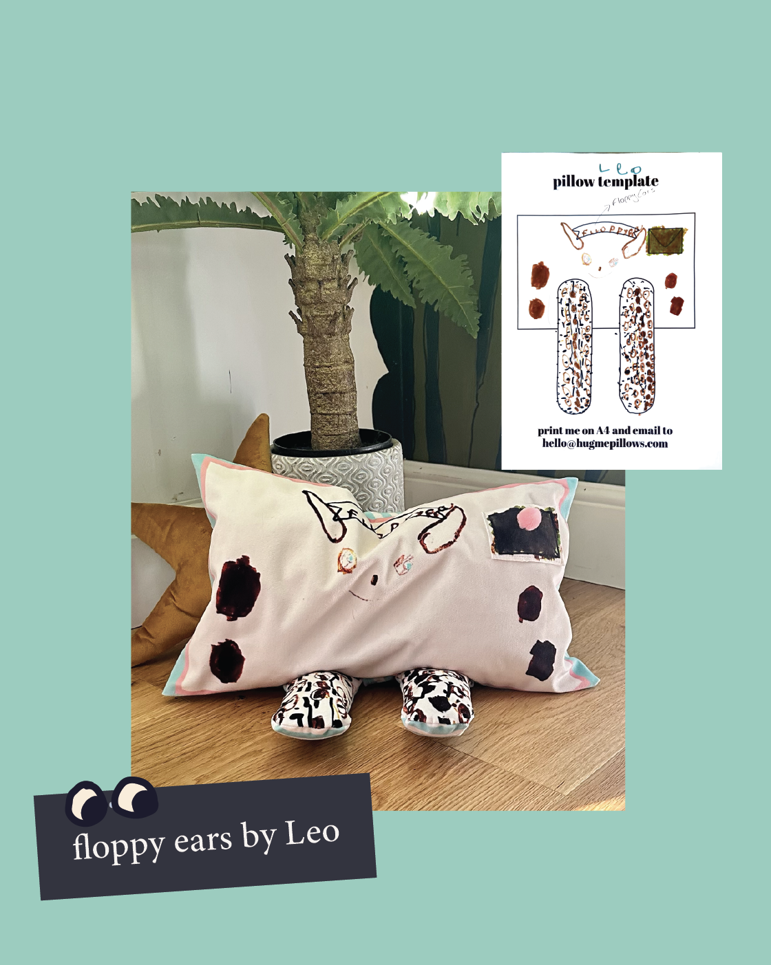 "Floppy ears" by Leo, aged 5.