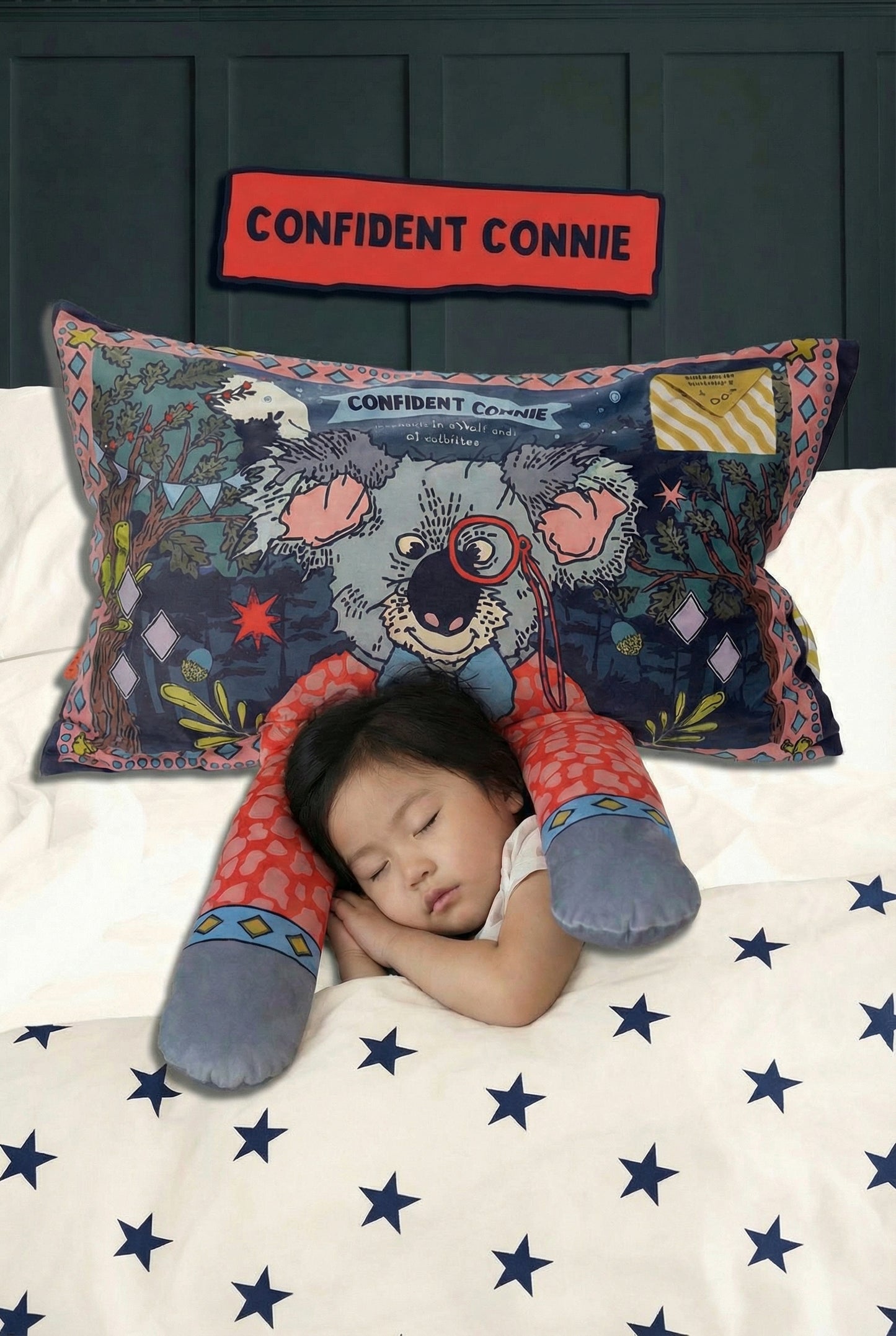 Sensory-Friendly Pillowcase for Children | Confident Connie Positive Affirmation Sleep Pillowcase.