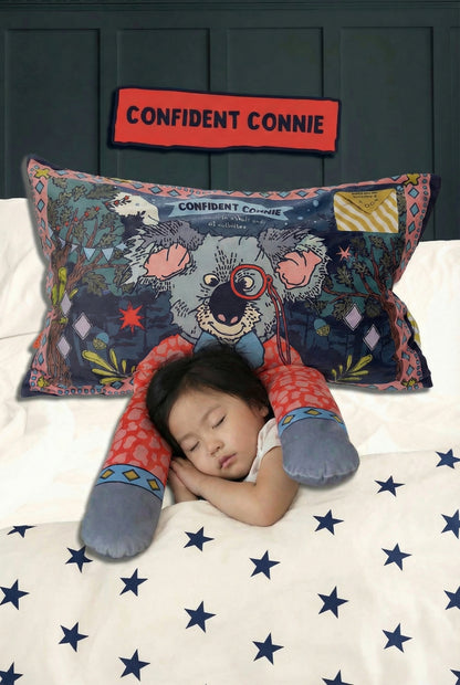 Sensory-Friendly Pillowcase for Children | Confident Connie Positive Affirmation Sleep Pillowcase.