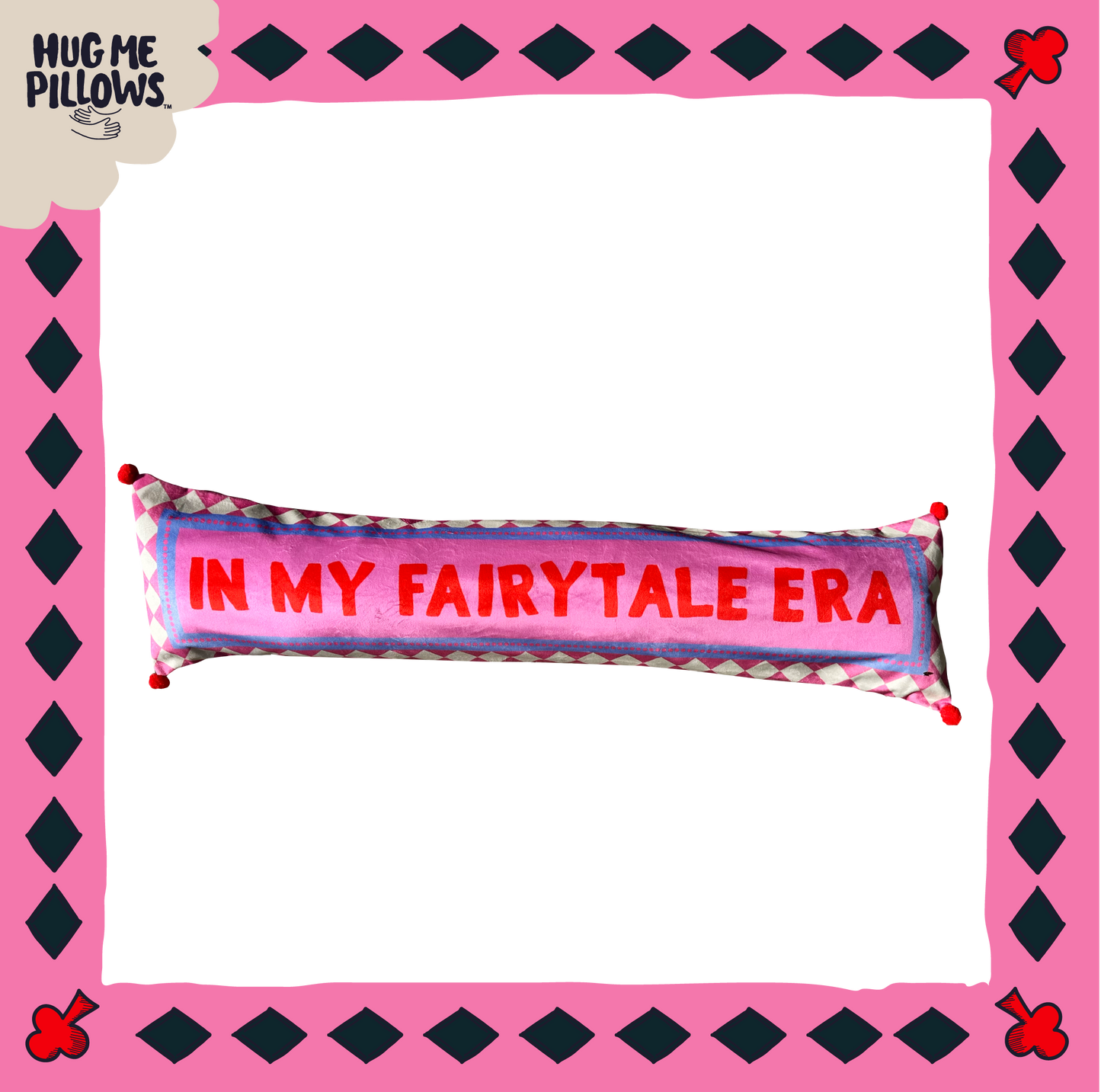 "In My Fairytale Era" By Charlie customisable BIG bolster pillow.