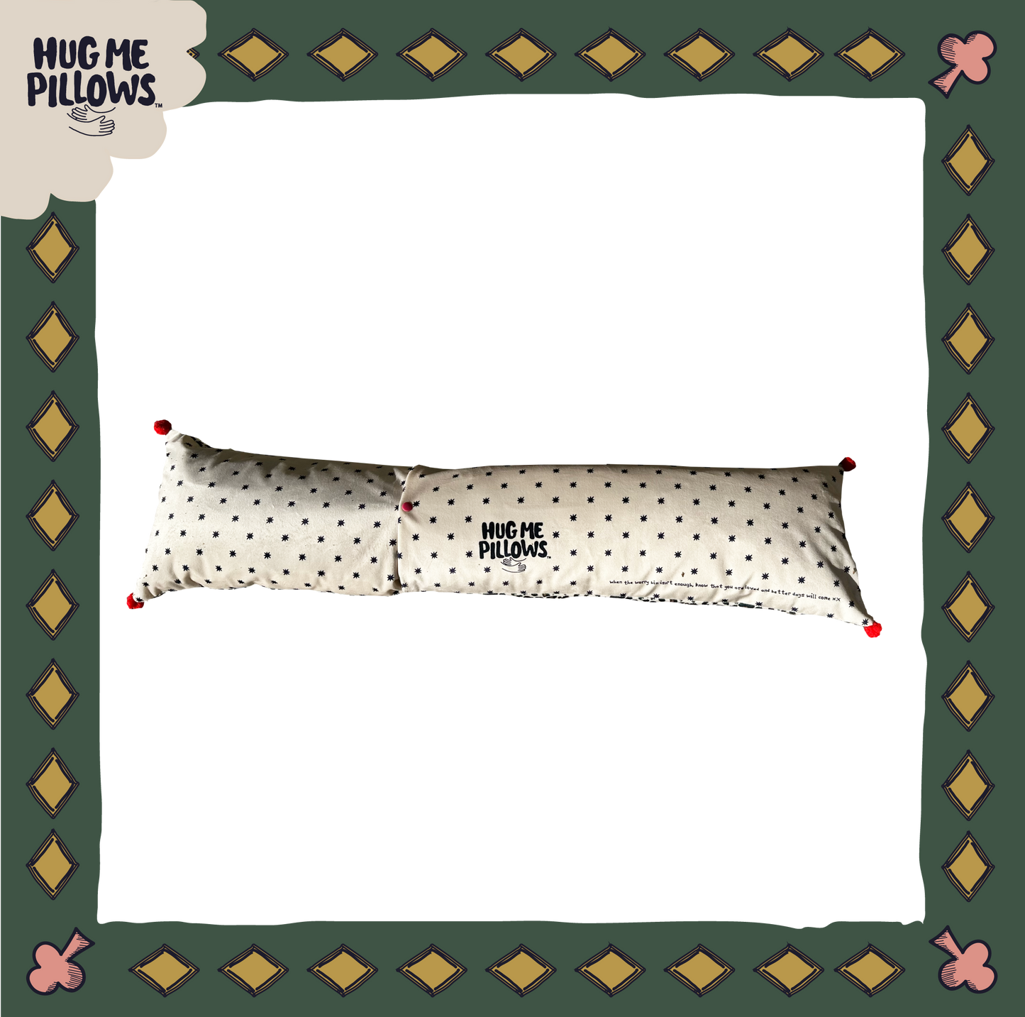 "Reserved for the Queen" BIG bolster pillow.