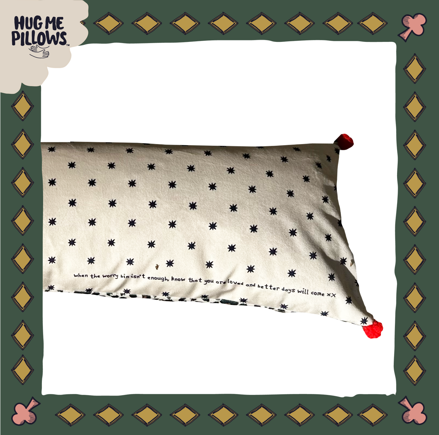 "Reserved for the Queen" BIG bolster pillow.