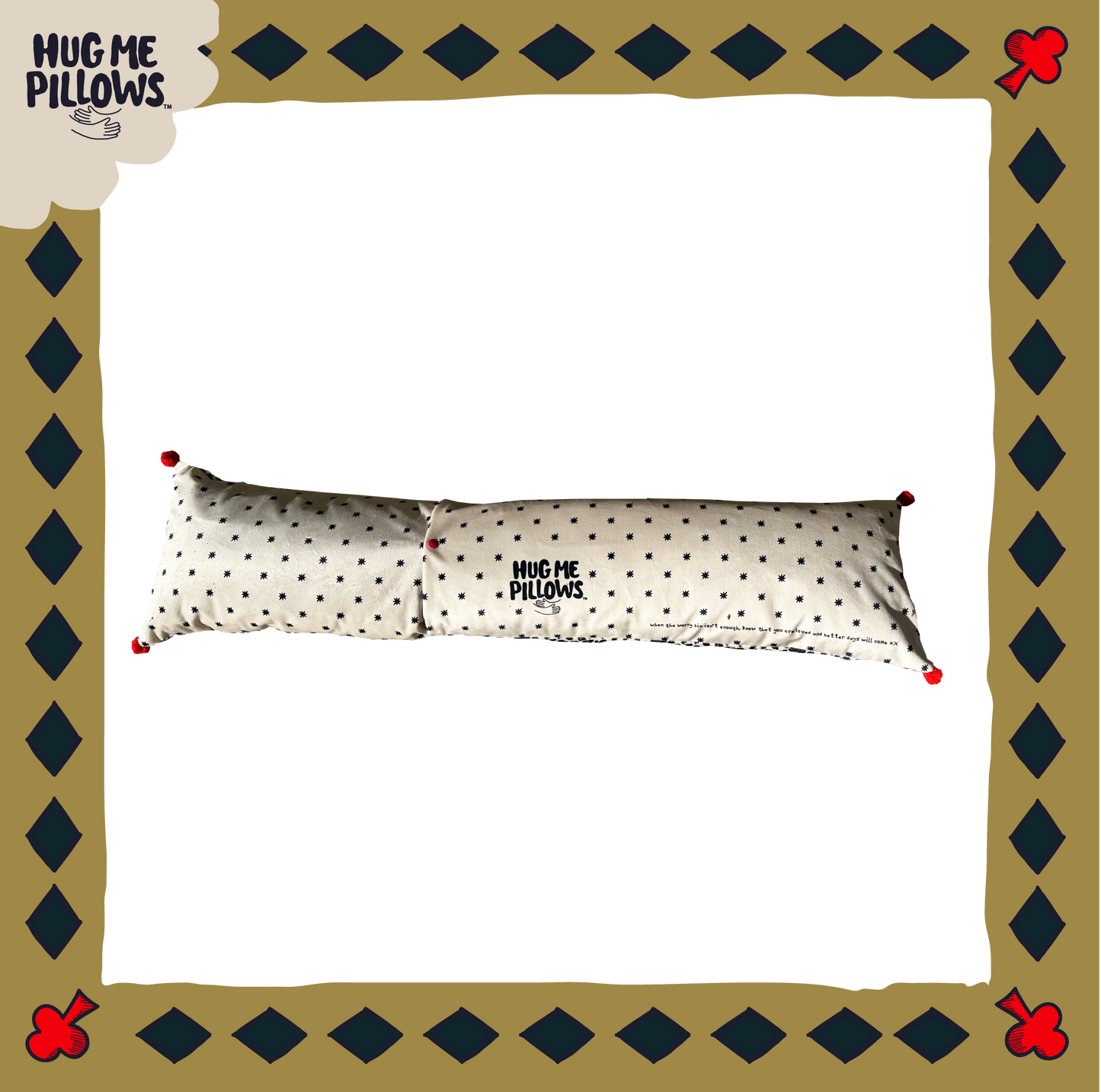 "Dopamine Decor" By Aggie customisable BIG bolster pillow.