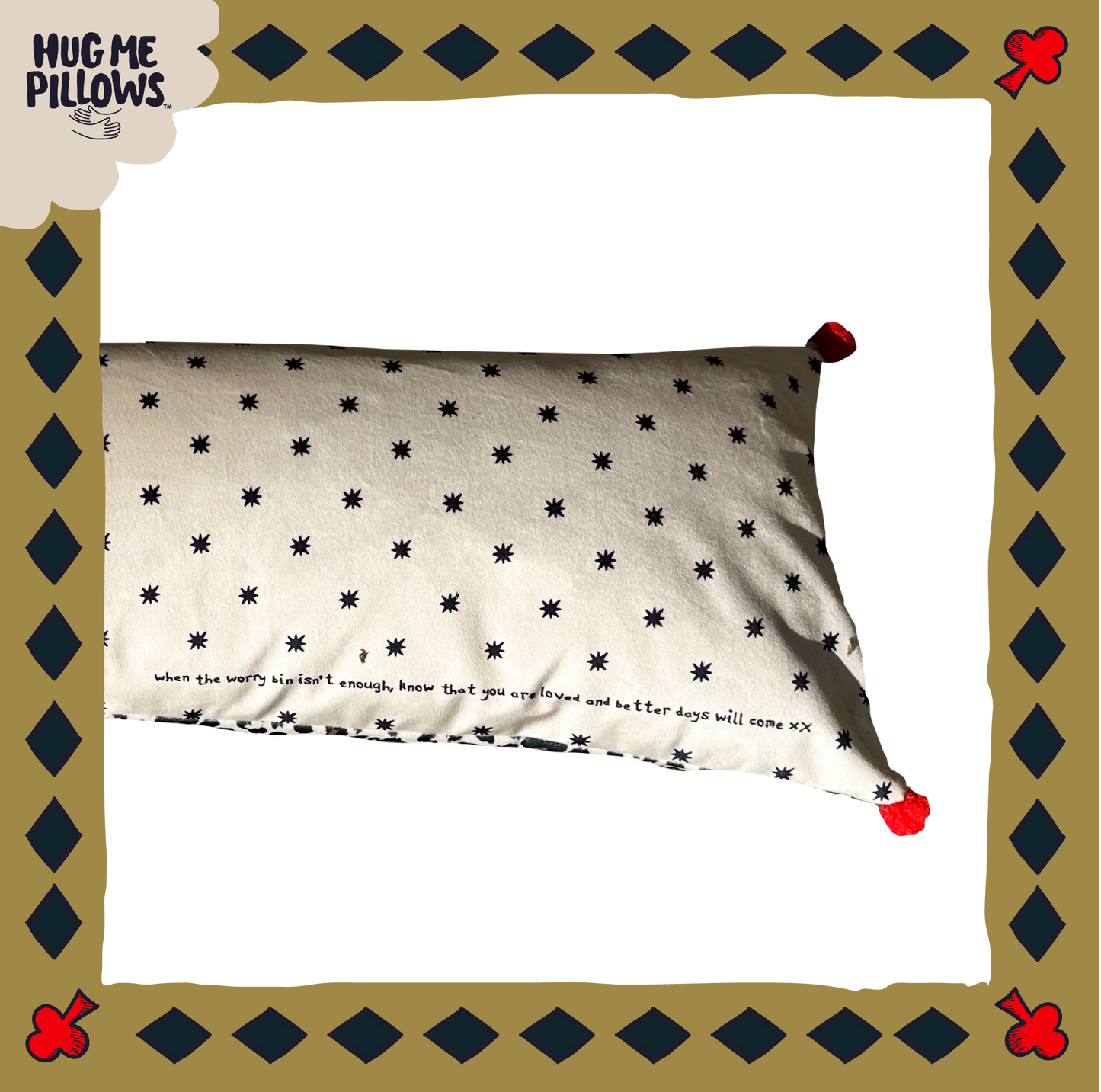 "Dopamine Decor" By Aggie customisable BIG bolster pillow.