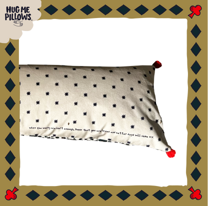 "Dopamine Decor" By Aggie customisable BIG bolster pillow.