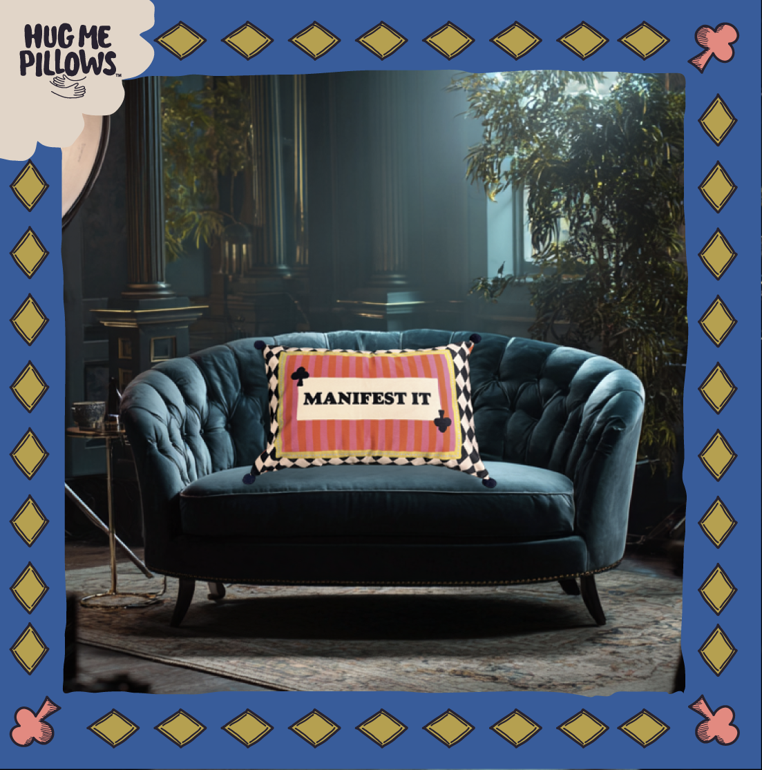 "Manifest it" pillow.