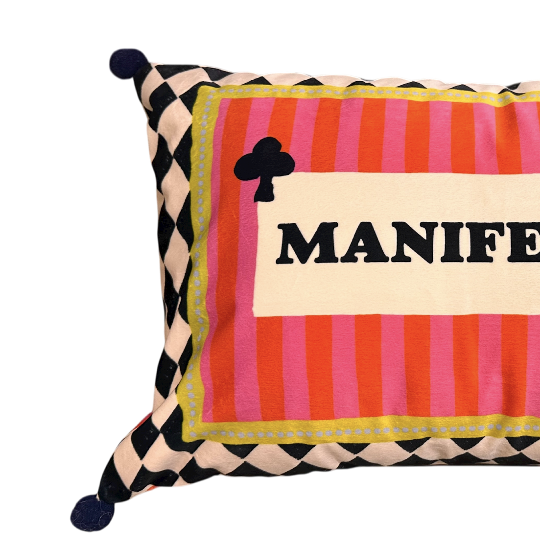 "Manifest it" pillow.