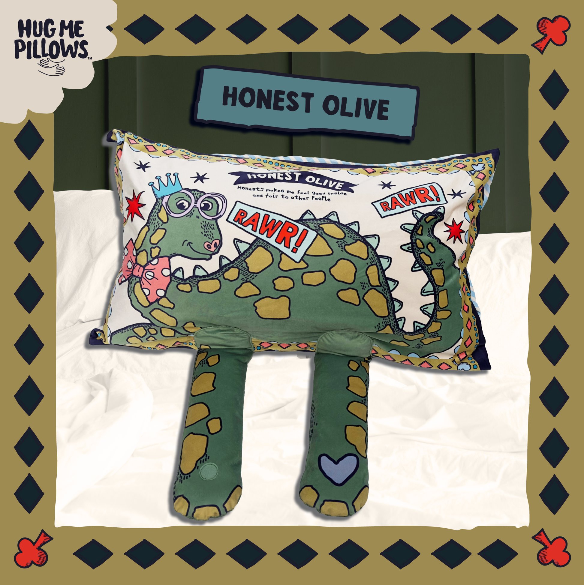 Honest Olive pillowcase.