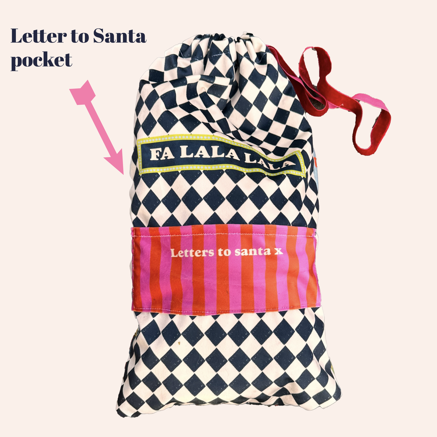 "Letters to Santa" Christmas stocking