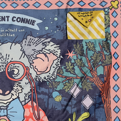 Confident Connie pillowcase.