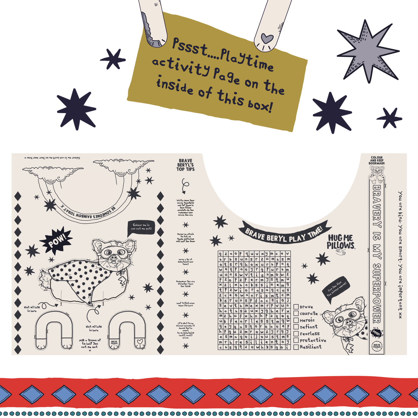 Brave Beryl pillowcase.