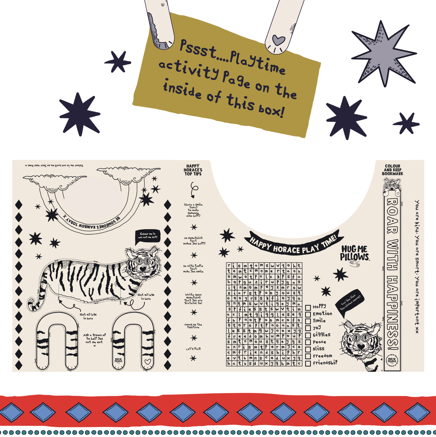 Happy Horace pillowcase.