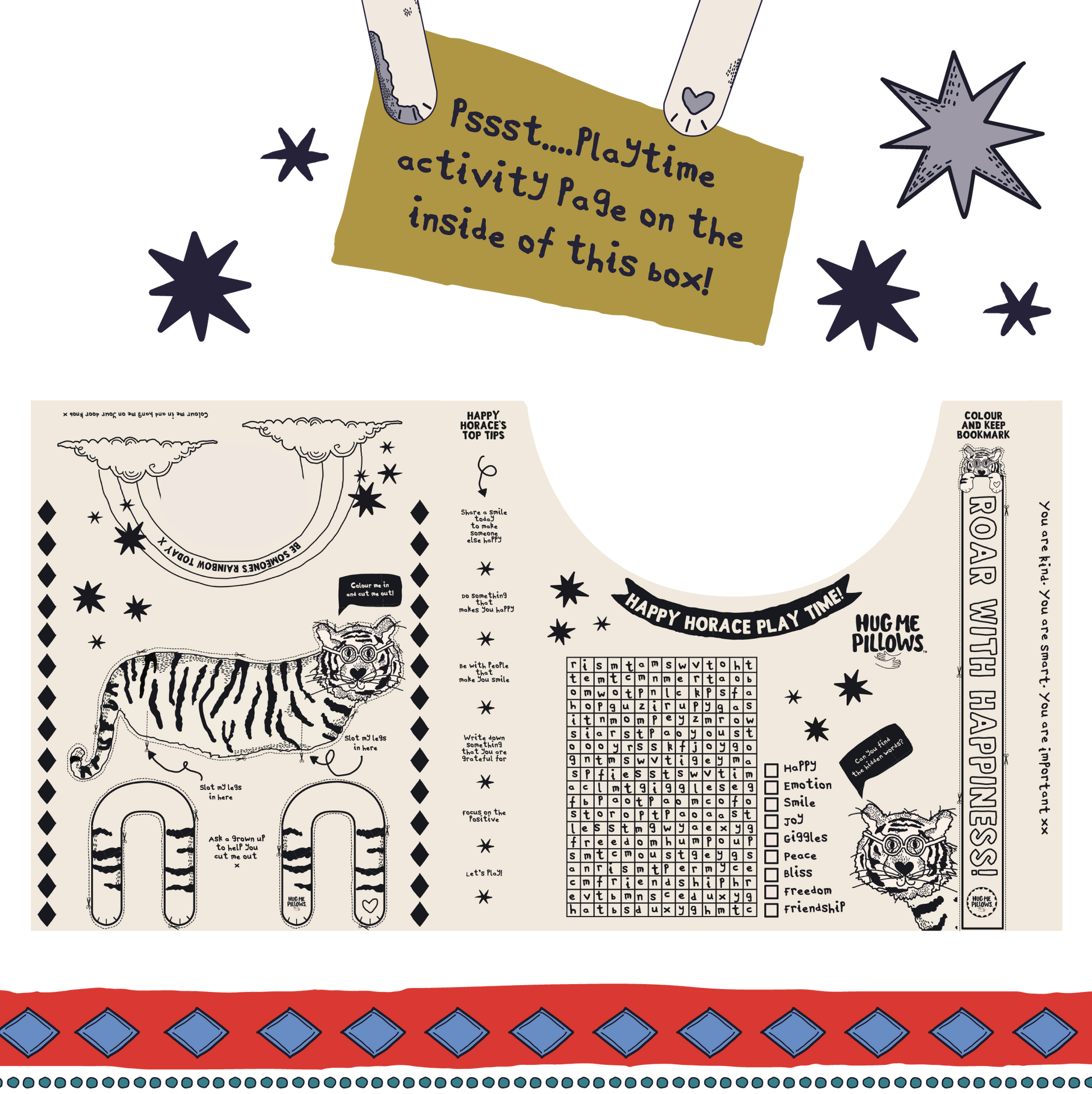 Happy Horace pillowcase.