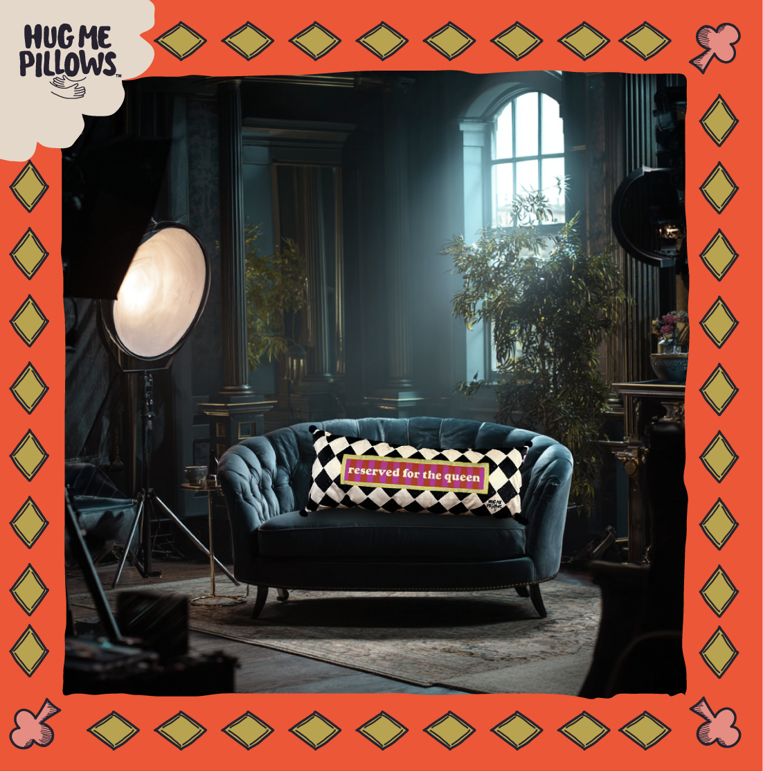 "Reserved for for the Queen" VIP pillow.