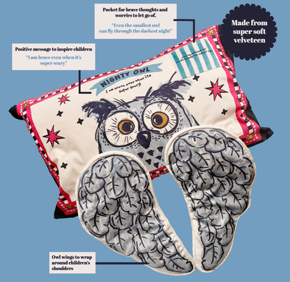 Nighty Owl Pillow – our cozy, Mindful Gift with a Purpose