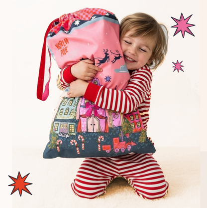 "Letters to Santa" Christmas pink stocking 30% off