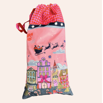 "Letters to Santa" Christmas pink stocking 30% off