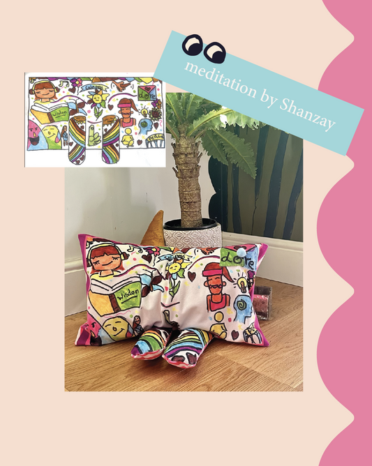 Meditation pillow, by Shanzay.